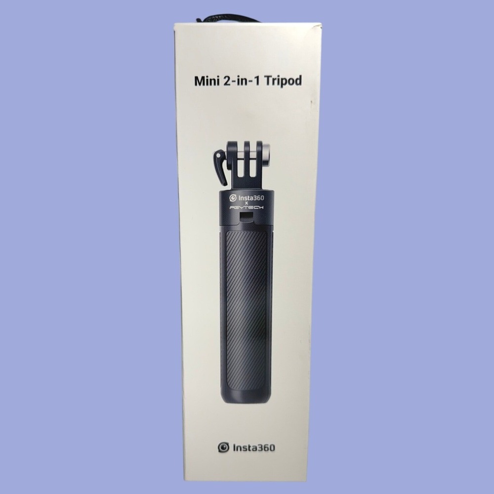 Insta360 Mini 2-in-1 Tripod Selfie Stick CINSAAVB Black for Action Cameras